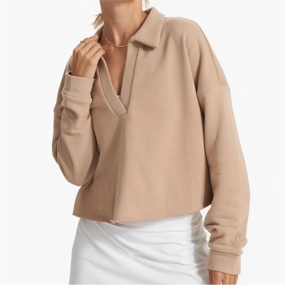 Vuori Tan Neutral Sedona Sweatshirt Pullover Small